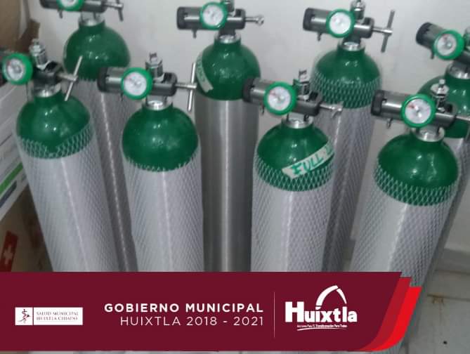 Huixtla adquiere tanques de oxígeno para traslados urgentes