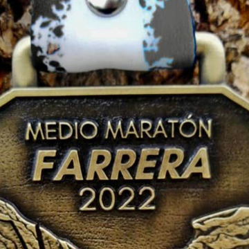 Lista la medalla del Medio Maratón Chiapas 2022